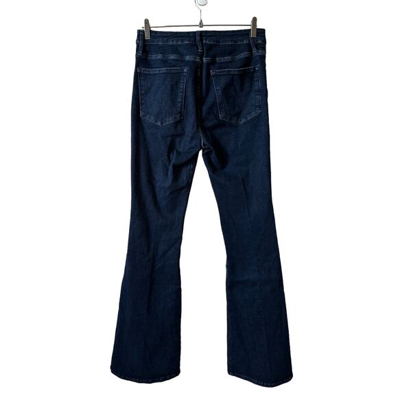 FRAME Denim New Le One Flare Keller High Rise Jeans Dark Wash Womens 2 Boho Y2k - Picture 3 of 11